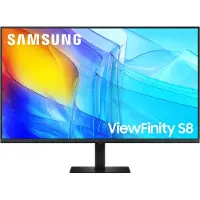 Samsung ViewFinity S8 S37D800EAU - S80D Series - LED-skärm - 37" - 3840 x 2160 UHD @ 60 Hz - VA - 350 cd/m² - 3000:1 - HDR10 - 5 ms - HDMI, Display...