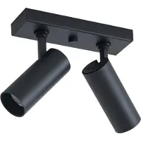 QAZQA Modern taklampa svart inkl. LED dimbar 2-ljus - Tate
