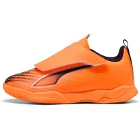 Puma Ultra 6 Play kardborreband IT Hot Pursuit - Orange/Svart/Röd Barn - Inomhus (IC), storlek 35