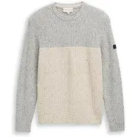 Tom Tailor Tröja grå / off-white