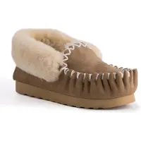 Aus Wooli Australia Handsydd Moccasin i fårskinn för damer