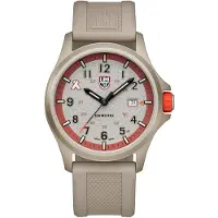 Luminox Bear Grylls Survival Land Gummirem Beige Urtavla Kvarts XB.3717 100M Herrklocka beige
