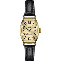 Tissot Porto Kollektion Manuell Mekanisk Urverk Damklocka 22*30.1mm Guldurtavla T128.161.36.262.00 Gold Dial
