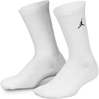 Jordan Strumpor - 6-pack - Crew - Vit - - 27/35 - Strumpor