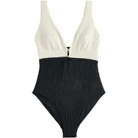 Mint Velvet Baddräkt svart / ullvit