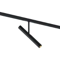 QAZQA Modern spotlight svart för 1-fas skensystem - Slimline Avery