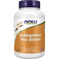 Now , Acidophilus två miljard, 250 vegansk kapsel (20 mg per kapsel)