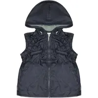 Nike Zip Up Hooded Gilet Dam Navy Ärmlös Sportväst 261131 502