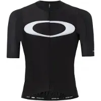 Oakley Premium Branded Zip Up Svart Cykeltröja för herrar 434143 02E