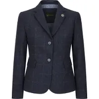 TruClothing Marinblå Skräddarsydd Fit Tweed Formell Blazer för kvinnor