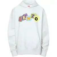 Kenzo Colored Block Logo Grå Hoodie
