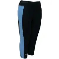 Under Armour HeatGear Stretch Midja Svart Blå Dam Capri Leggings 1309652 008