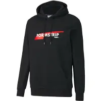 Puma Club Hoodie Herr Svart Graphic Logo Jumper 597322 01