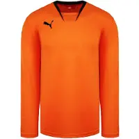 Puma V-Kon Långärmad Orange Svart Herr Fotbollströja 700386 08