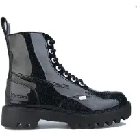 Kickers Kizziie Higher Patent Leather-stövlar i svart för kvinnor