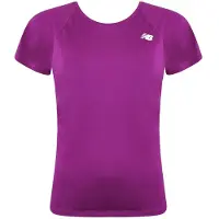 New Balance Kortärmad rosa rund hals Dam Core Run T-Shirt WT93868 JJL