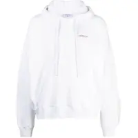 OFF-WHITE Scratch Tab White Skate Fit Hoodie