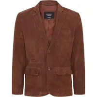 Infinity Leather Herr Brun Slim Goat Mocka Italiensk kavajjacka-Somero