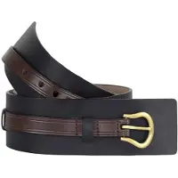 Cole Haan 55mm svart/brunt brett bälte för herrar