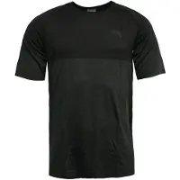 Puma Mens Pace evoKnit Fitness Tränings T-shirt Topp Svart Grå 575037 01 RW83