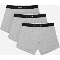 Nicce 3-Pack Stretch Midja Svart/Grå Herr Alesi Boxershorts 0037 K001 0264