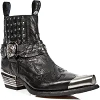 New rock Svarta Metall Gothic Stövlar-7950P-S1