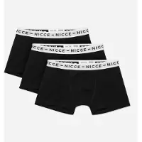 Nicce 3-Pack Stretch Midja Svart/Vit Trailstar Boxers 0038 K011 0001