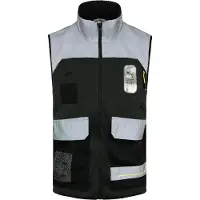 Puma x Helly Hansen Sleeveless Grey Mens Refelctive Polar Fleece Vest 598279 01
