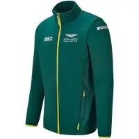 Aston Martin F1 Official Team Mens Green Softshell Jacket