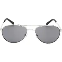 Calvin Klein Black Lens Silver Solglasögon