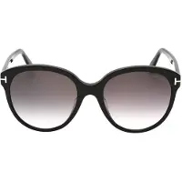 Tom Ford Gradient Smoke Lensed Shiny Black Plastic Solglasögon