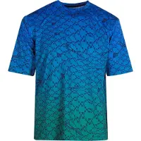 OFF-WHITE Benvit All-Over Peacock Blue Sports T-shirt