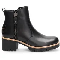 Panama jack Women's Black Trav B2 Leather Ankle Boots