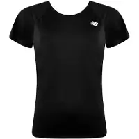New Balance Kortärmad svart rundhalsad dam Core Run T-shirt WT93868 BK