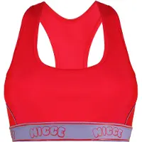 Nicce Sleeveless Pink Womens Carbon Racerback Sports Bra 203 2 15 04 0307