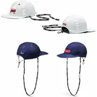 Puma x Ader Error Flat Brim White Navy Vändbar hatt 021951 01