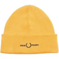 Fred perry grafisk logotyp Golden Hour Gul mössa