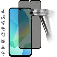 Mtp Products Samsung Galaxy A17/A26 Privacy Heltäckande Härdat Glas Skärmskydd - 9H - Svart Kant