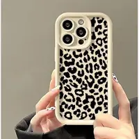 Mtp Products iPhone 14 Pro TPU-Skal med leopardtryck - Vit