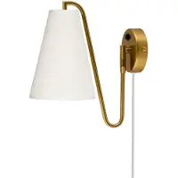 Globen Lighting Vägglampa Lou Bouclè, Vitt / opal, Vardagsrum / matsal, Textil / tyger / siden, Design, Vägglampa, vägglampa inomhus