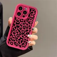 Mtp Products iPhone 13 Pro Max TPU-skal med leopardtryck - varmrosa