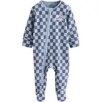 Next Pyjamas safir / ljusblå / vit