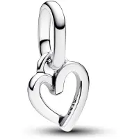 FOXANRY Jewelry 2023 Sterling Silver S925 berlock ME Heart Charm Loved Hoops Örhänge Fit original Armband Me kvinnor smycken present