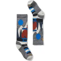 Smartwool - Skidstrumpor barn - K Ski Light Cushion Sleigh Bear OTC Socks Medium Gray för Unisex - Barnstorlek 38-41 - Grå