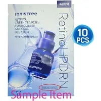 INNISFREE 10 st_[] Retinol Grönt te PDRN Skinbooster Ampull Gelmask 23ml (Prov) [10pcs] Mask Sheet