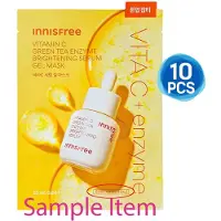 INNISFREE 10 st_[] Vitamin C Grönt te Enzym Uppljusande Serum Gelmask 23ml (Prov) [10pcs] Mask Sheet