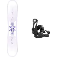 Salomon Snowboard - Snowboardpaket - Paketen Lotus 2025 för UnisexUll - Vit