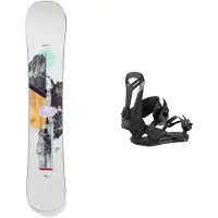 Burton - Snowboardpaket - Paketen Hideaway 2025 för UnisexUll - Vit