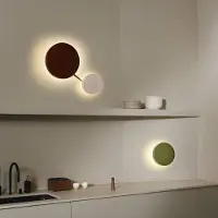 Marset Design vägglampa Caramel, dimbar, Vitt / opal, Vardagsrum / matsal, Glas, Design, Vägglampa, vägglampa inomhus