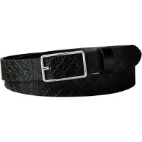 Calvin Klein Emblem Logo Rectangle Buckle Belt